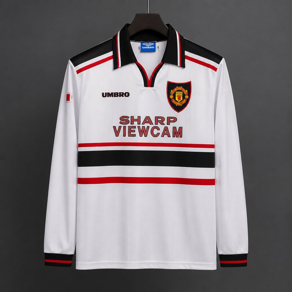 Retro 97/98 Manchester United Third Long Sleeve White Jersey