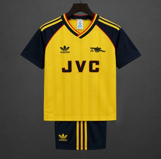 Retro Kids 88/90 Arsenal Yellow Away Jersey
