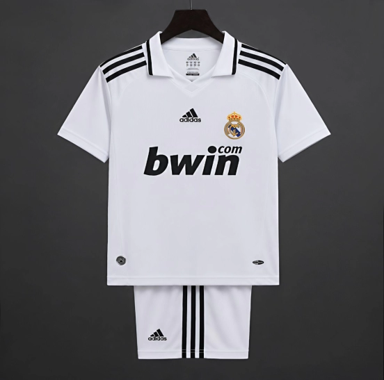 Retro Kids 08/09 Real Madrid Home Jersey