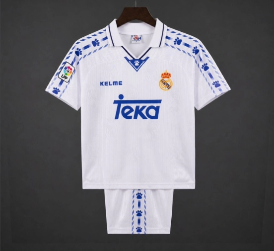 Retro Kids 96/97 Real Madrid Home Jersey
