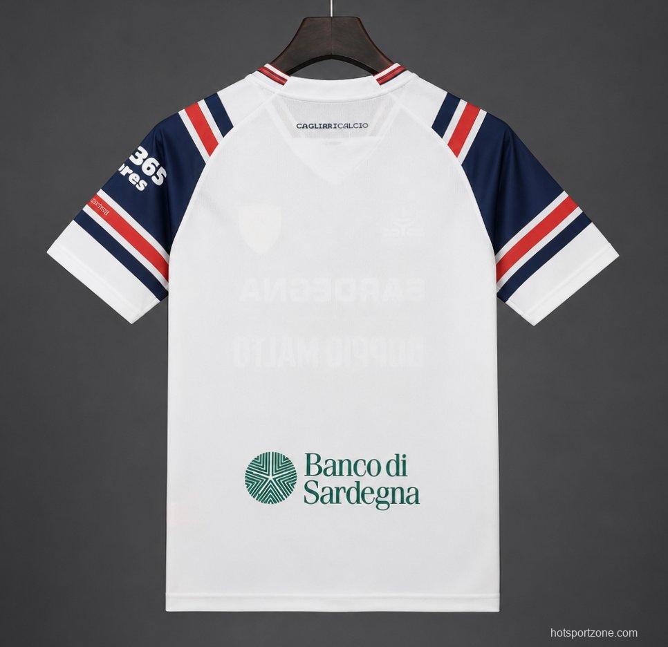 26/27 Cagliari Calcio Away White Jersey
