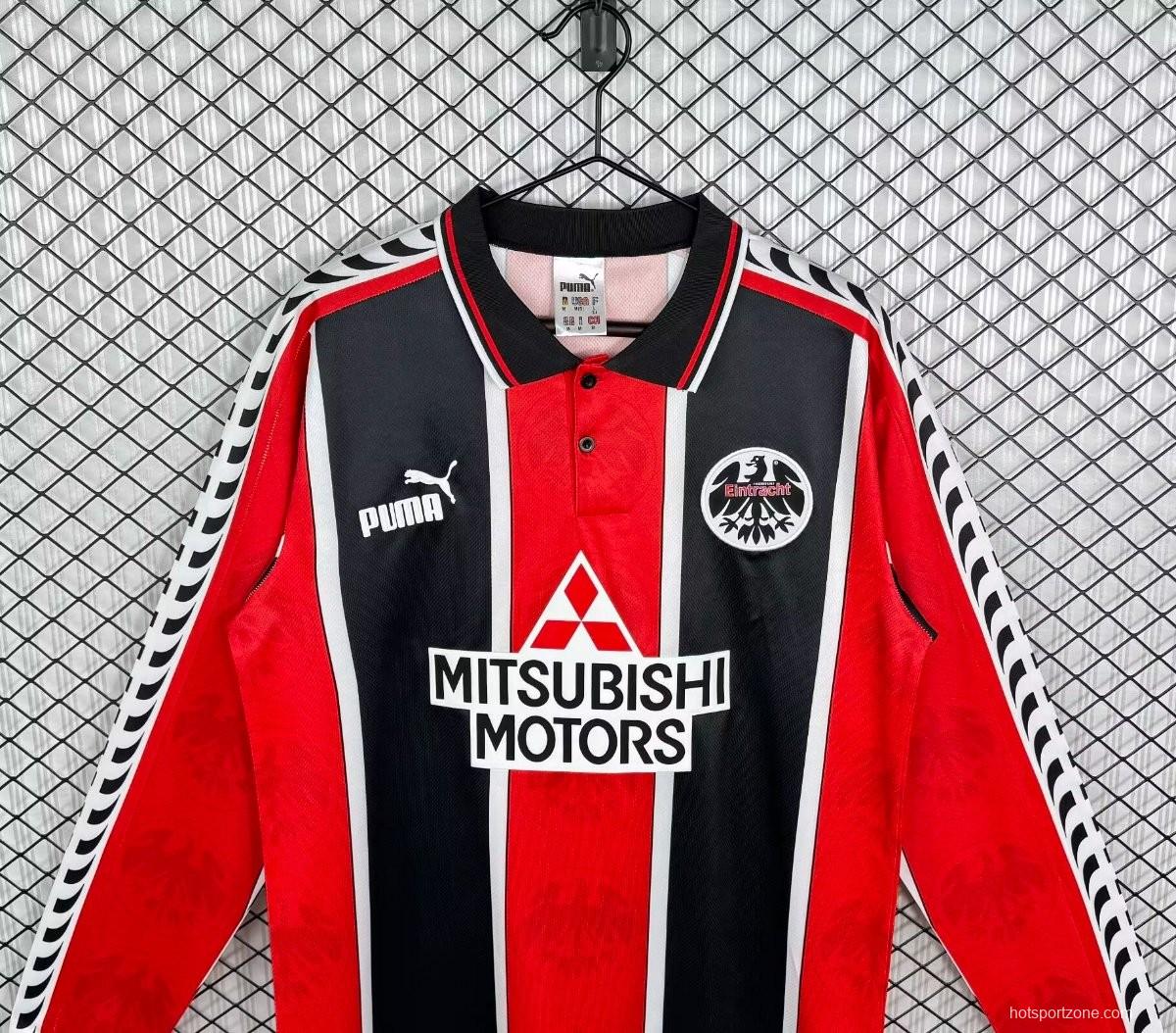 Retro 95/96 Eintracht Frankfurt Home Long Sleeve Jersey