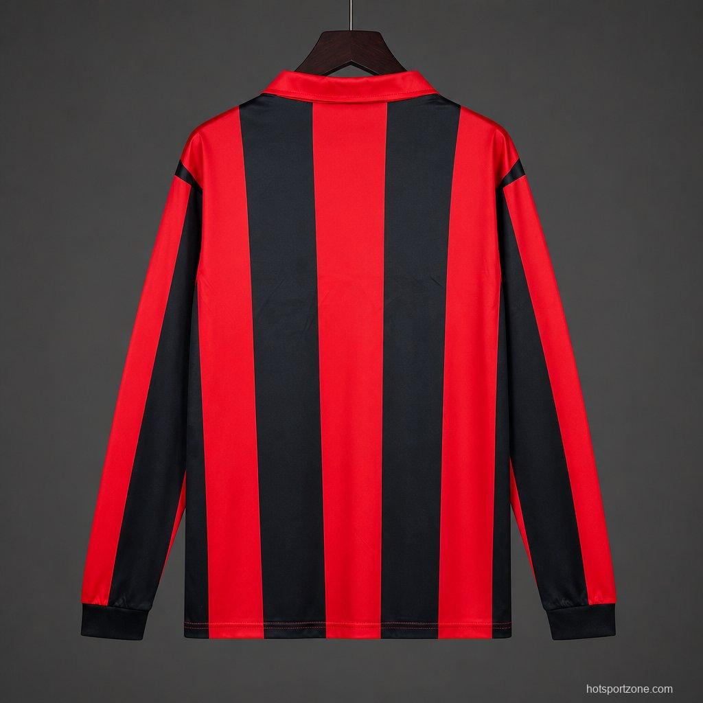 Retro 88/89 Eintracht Frankfurt Home Long Sleeve Jersey