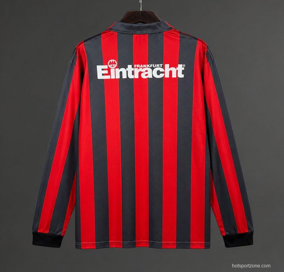 Retro 92/93 Eintracht Frankfurt Home Long Sleeve Jersey