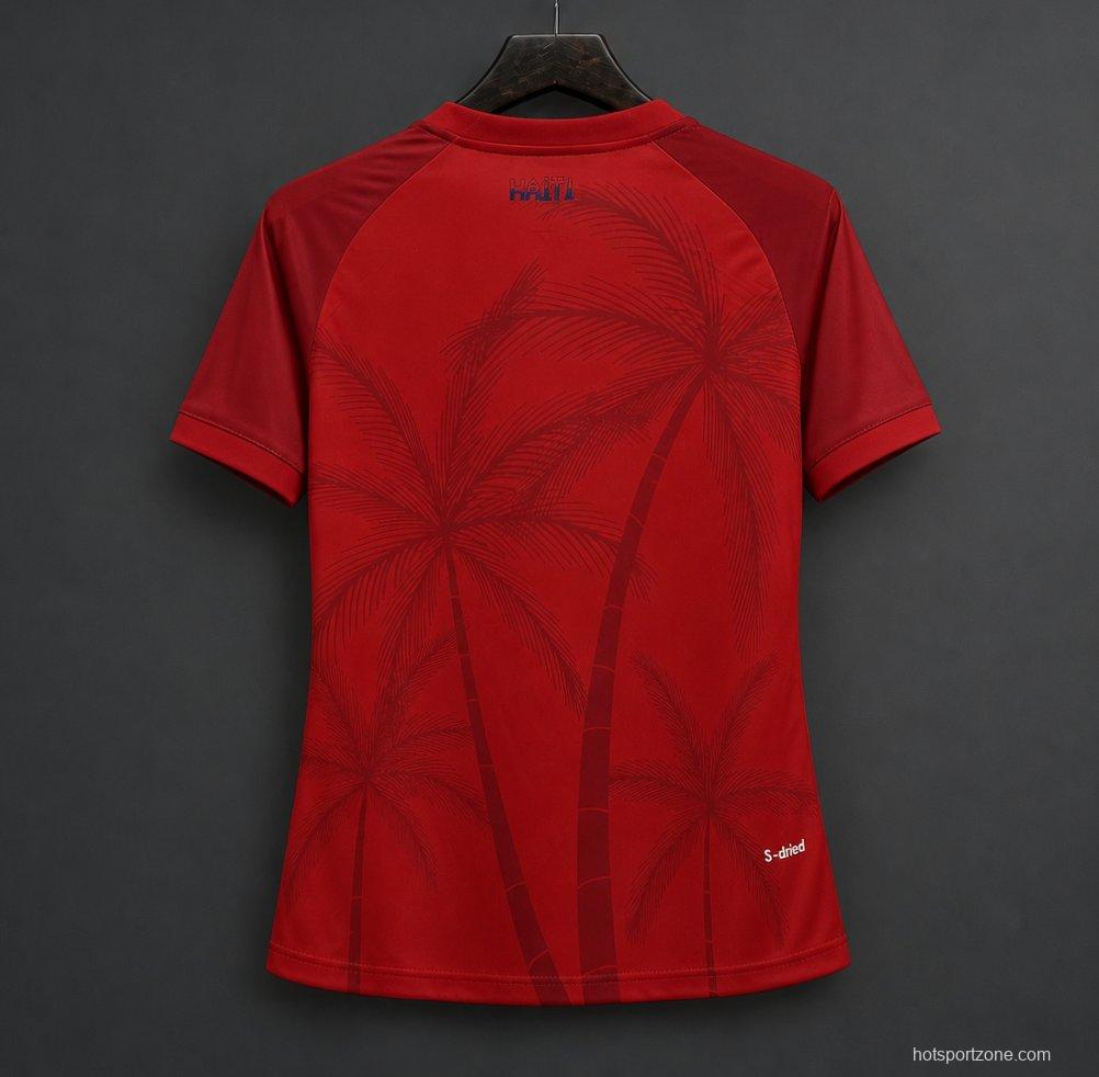 2026 Women Haiti Third Red Jersey