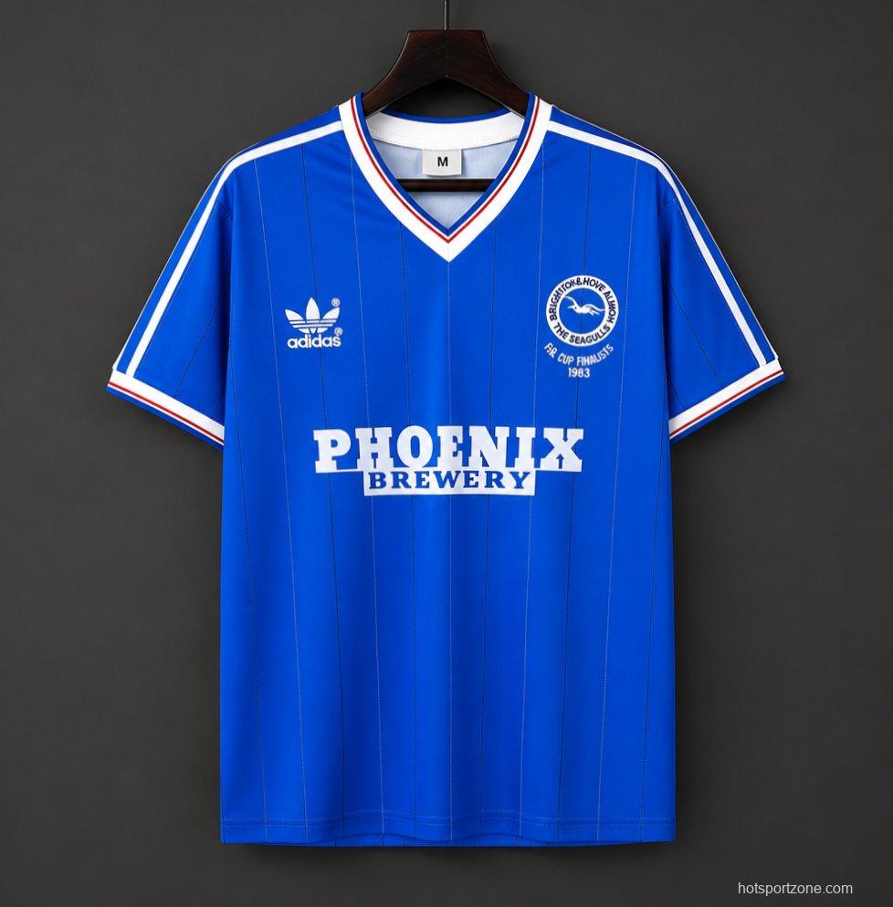 Retro 83/84 Brighton Hove Albion Home Jersey