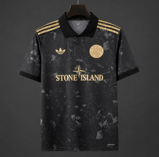 26/27  Ajax x Stone Island Concept Black Jersey