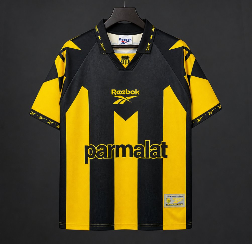 Retro 98/99 Club Atletico Penarol Home Yellow Black Jersey
