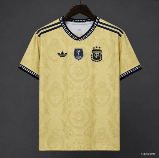 2026 Argentina Commemorative Gold  Jersey