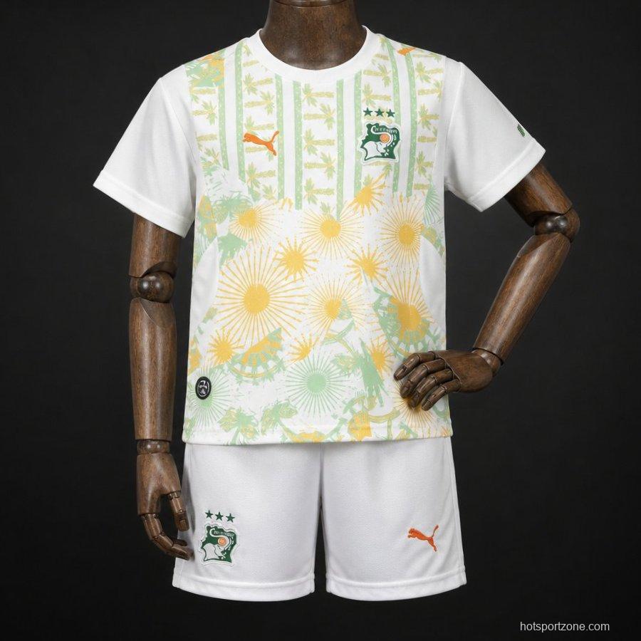 2026 Kids Ivory Coast World Cup Away Kit