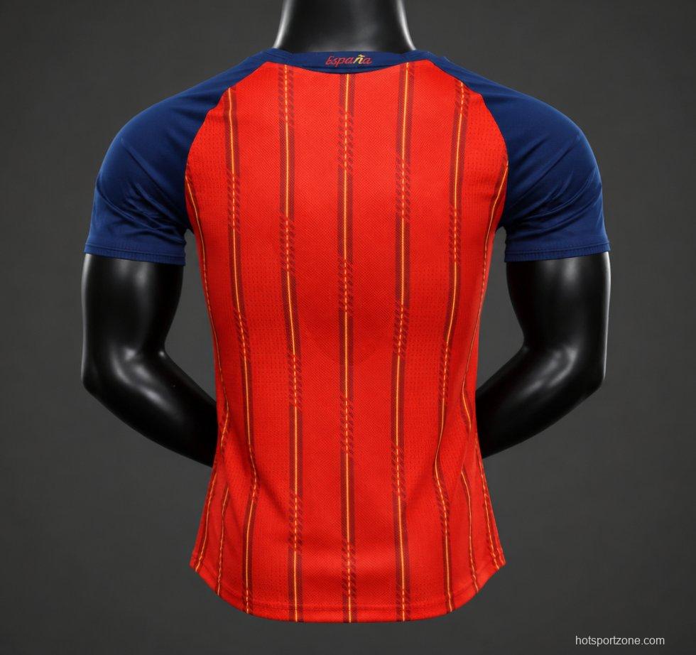 2 Star Player Version 2026 Spain Home Jersey With Champion Patch