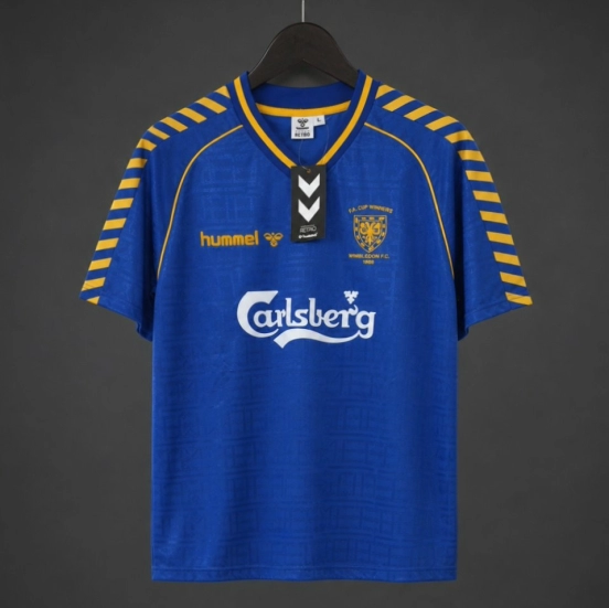 Retro 88/89 Wimbledon 'FA Cup Winners' Home Jersey