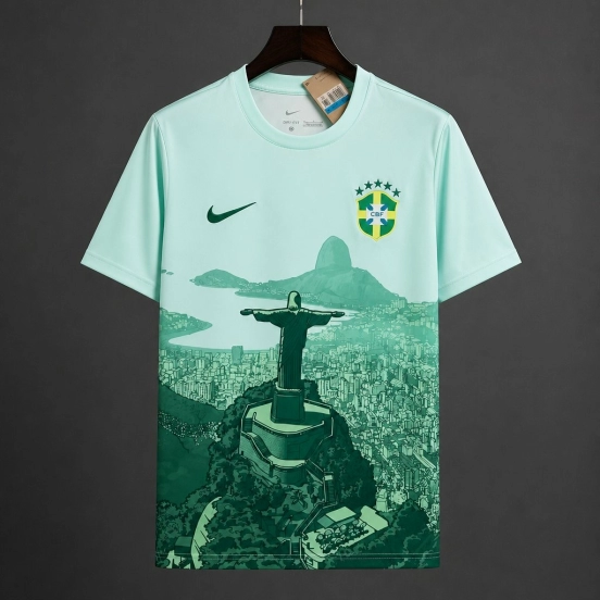 2026 Brazil Special‑edition Light‑green Jersey