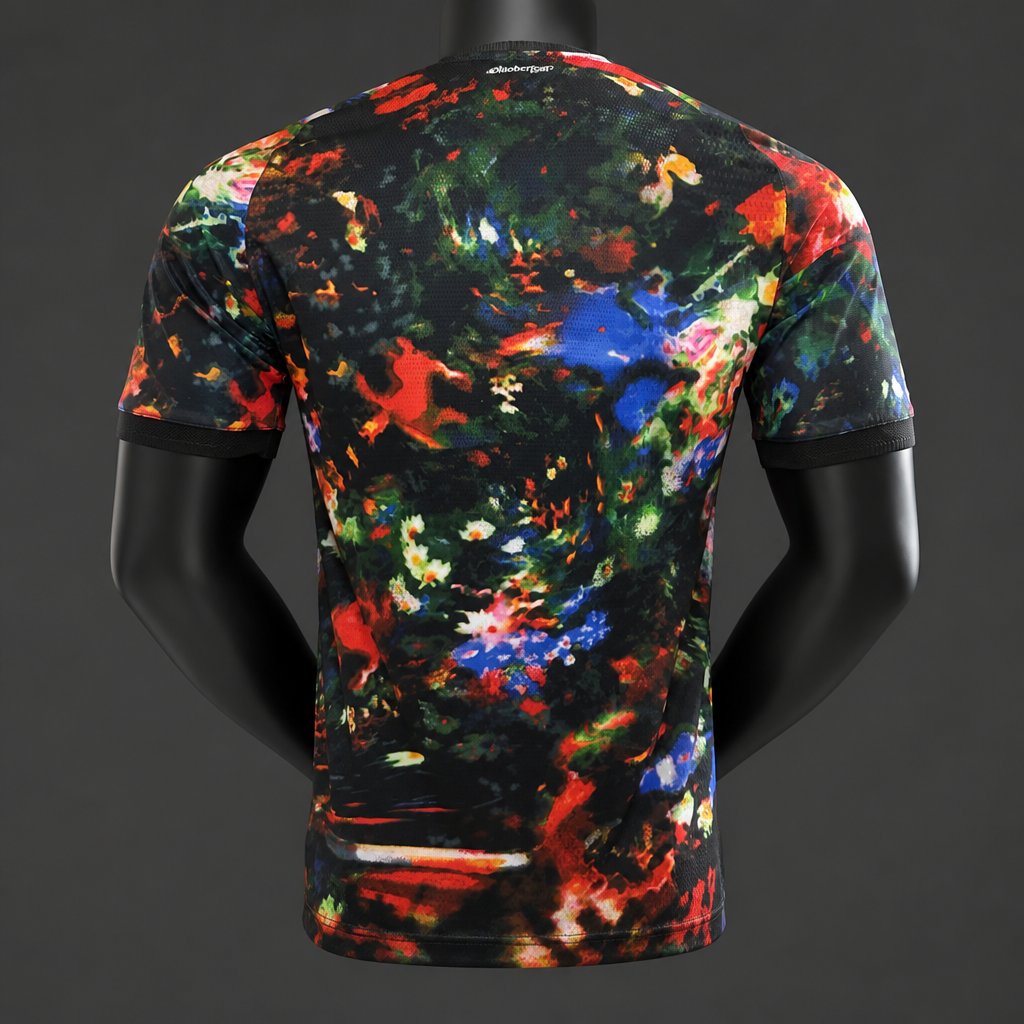 Player Version 26/27 FC Bayern München Black with Floral Abstract Allover Print Third Jersey