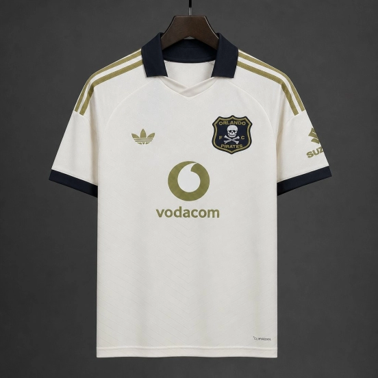 26/27 Orlando Pirates Away White Jersey