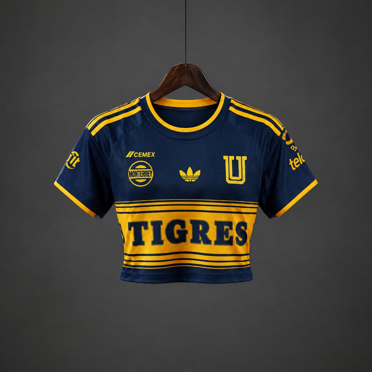 26/27 Tigres UANL Away Women Navy Crop Jersey