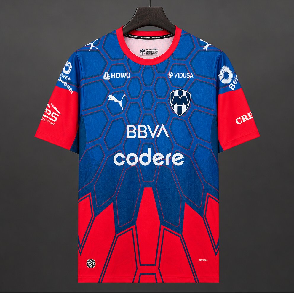 26/27 Rayados Monterrey Red Blue Jersey