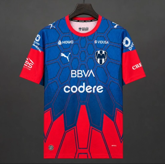 26/27 Rayados Monterrey Red Blue Jersey