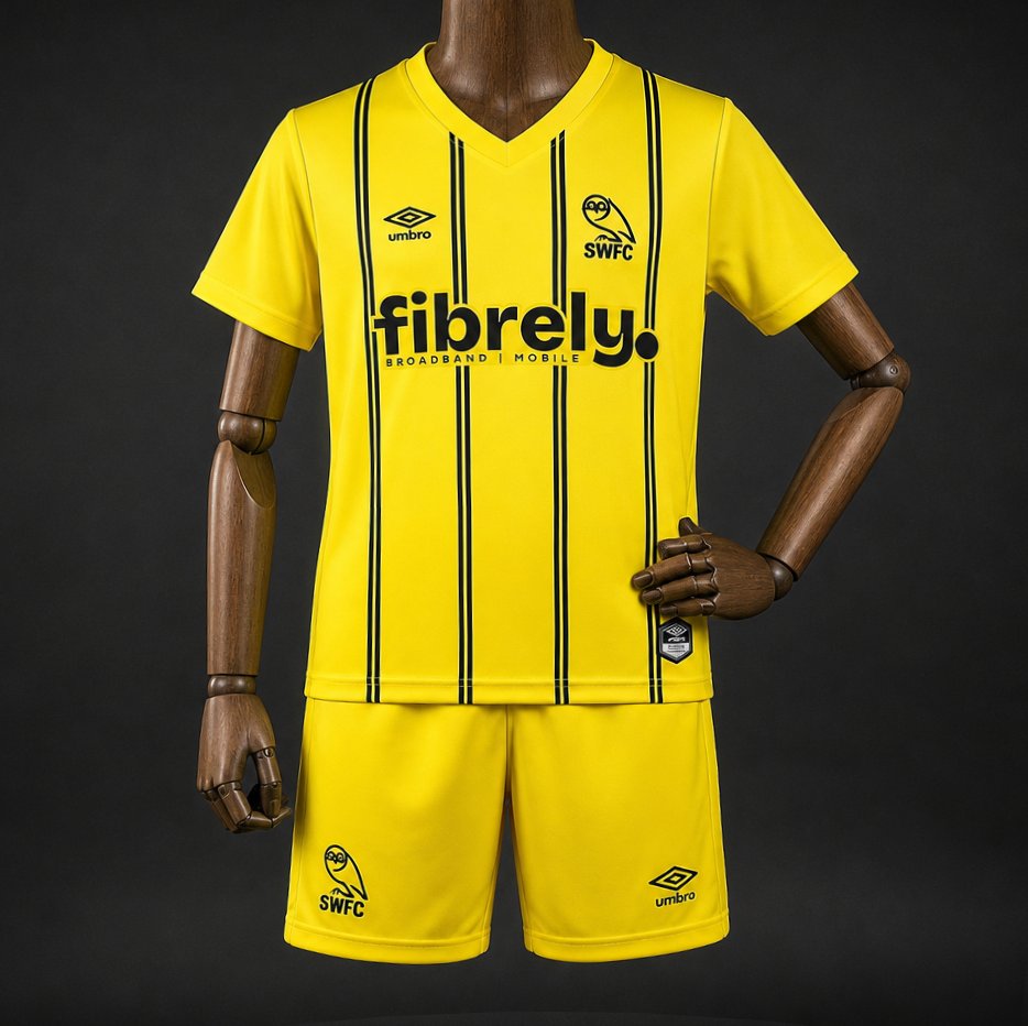 26/27 Kids Sheffield Wednesday Away Yellow Jersey