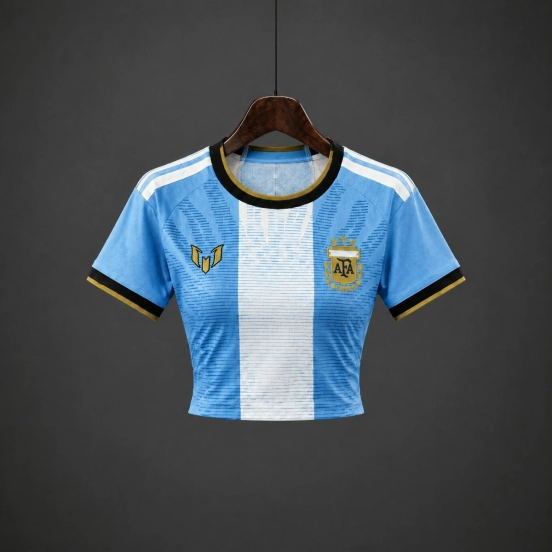 2026 Argentina MESSI Tribute Women Crop Jersey
