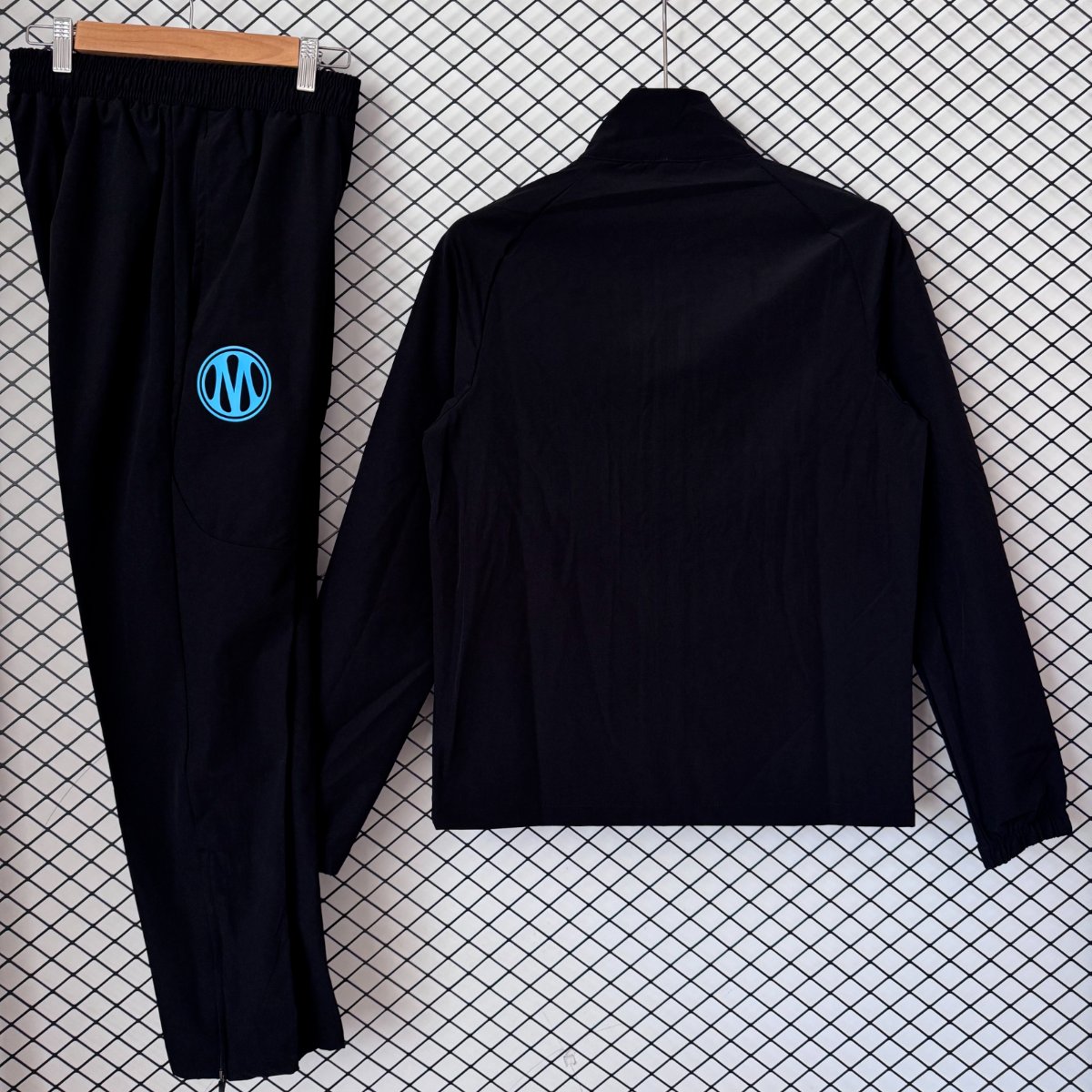 26/27 Olympique Marseille Black Half Zipper Windbreaker+ Long Pants